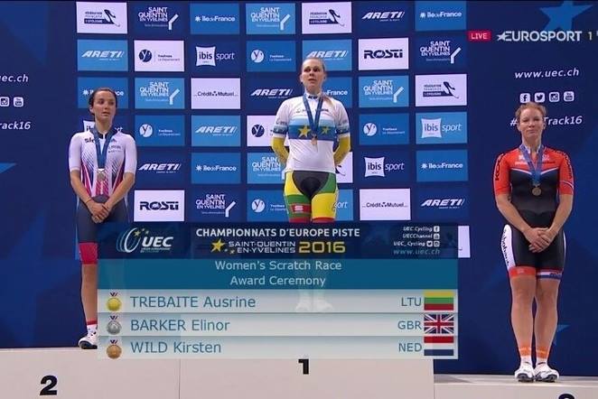 Ausrine Trebaite 2016 UEC Track Elite European Championship