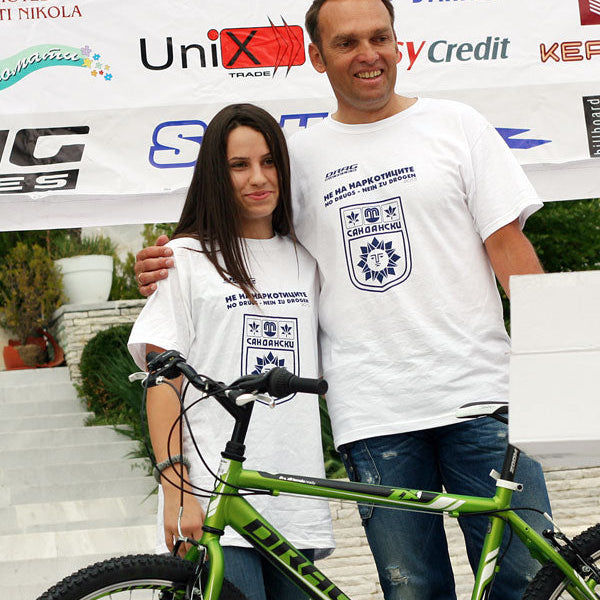Cycling legend Olaf Ludwig at the annual bike ride in Sandanski